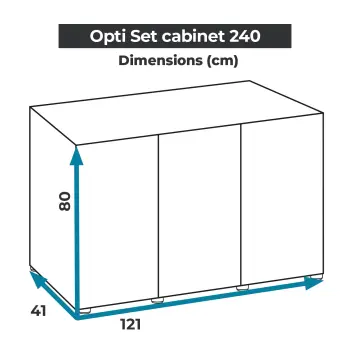 AQUAEL Szafka Opti Set 240 Biała