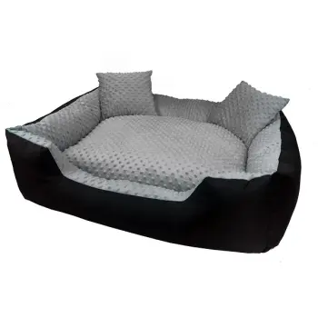 DogStuffs Legowisko kanapa MINKY szare 115x90cm