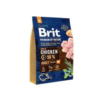 Brit Premium By Nature Adult M Z Kurczakiem 3kg