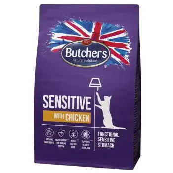 Butcher's Functional Cat Dry Sensitive Z Kurczakiem 800g