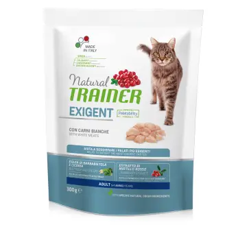 Trainer Natural Cat Exigent White Meat 300g