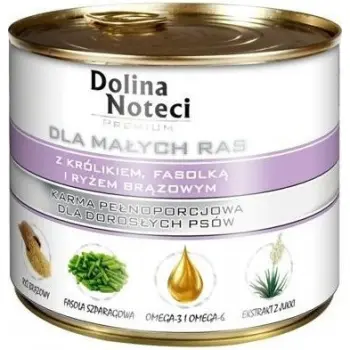 Dolina Noteci Premium Dla Psów Małych Ras Z Królikiem, Fasolką I Ryżem 185g