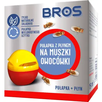 Bros Pułapka Z Płynem Na Muszki Owocówki 15ml