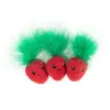 Petstages Straw-Babies Cat Dental Catnip Toy - Truskaweczki dla kotka