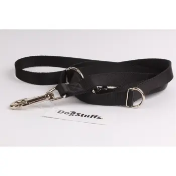 DogStuffs Smycz Regulowana – Czarna 25mm/220cm