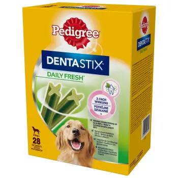 PEDIGREE® DentaStix™ Daily Fresh – karma uzupełniająca o smaku kurczaka, dla psów dużych ras– 4x270g