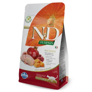 Farmina N&D Pumpkin Feline Neutered Recipe Quail Pumpkin&Pomegranate 1,5kg