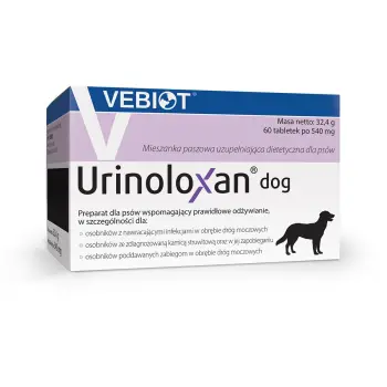 Nutrifarm Sp. Z O.o. Vebiot Urinoloxan Dog 60 Tabletek