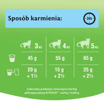 KITEKAT Sucha Karma Dla Kotów Z Białą Rybą I Warzywami 12kg