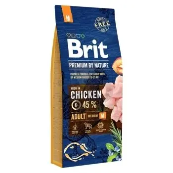 Brit Premium By Nature Adult M Z Kurczakiem 15kg