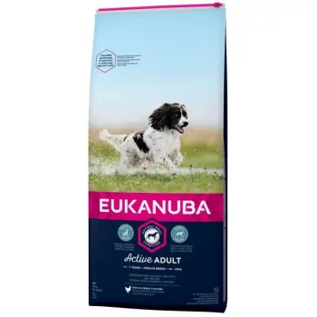 Eukanuba Active Adult Medium Breed Chicken 15kg