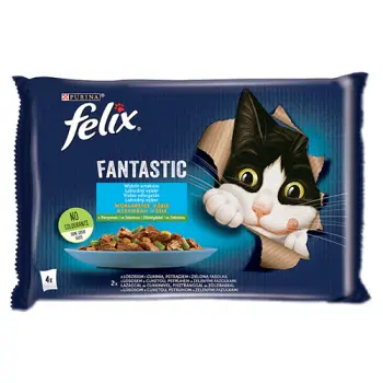 Felix Fantastic Wiejskie Smaki W Galaretce Z Łososiem I Pstrągiem 4x85g