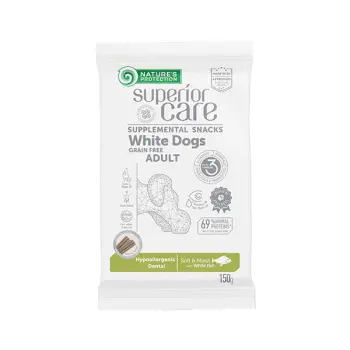 Nature's Protection Superior Care White Dogs Hypoallergenic Dental White Fish 150g