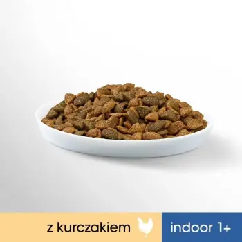 PERFECT FIT (Indoor 1+) Bogaty w kurczaka - sucha karma dla kotów żyjących w domu 750g x 2 (1+1 GRATIS opakowanie promocyjne)