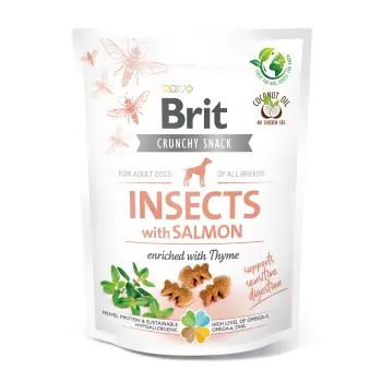 Brit Care Dog Crunchy Cracker Insects Rich In Salmon 200g