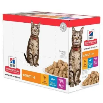 Hill's Science Plan Feline Adult Multipack Favourite Selection 12x85g