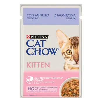 Purina Cat Chow Kitten Karma Z Jagnięciną I Cukinią W Sosie 85g