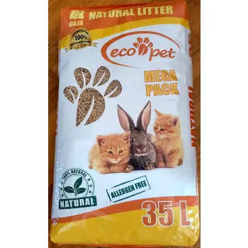 Eco-Pet Gaja Drewniany Żwirek Dla Kota I Ściółka Dla Małych Zwierząt 35l