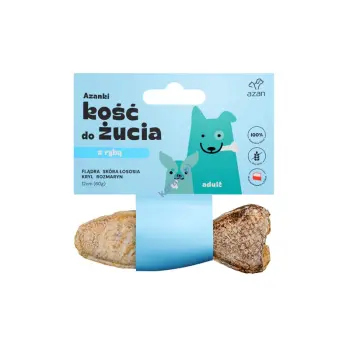 AZANKI Kość Do Żucia Dla Psa Z Flądrą 12cm