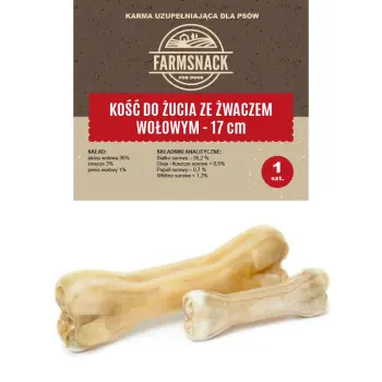 FarmSnack Kość Do Żucia Ze Żwaczem Wołowym 17cm