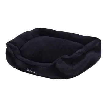 Brands Factory Sp. z o.o. MYANIMALY Dog Bed Fluffy - Czarny