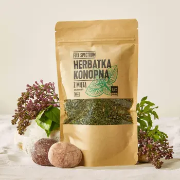 Cosma Cannabis Full Spectrum Herbatka Konopna CBD Z Miętą 50g