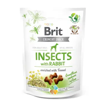 Brit Care Dog Crunchy Cracker Insects Rich In Rabbit 200g