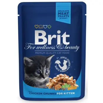 Brit Premium Kitten Dla Kociąt Z Kurczakiem W Sosie 100g