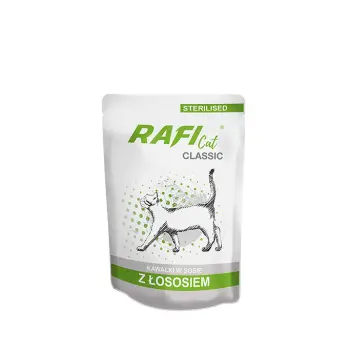 Rafi Cat Classic Z Łososiem Dla Kotów Sterylizowanych 85g