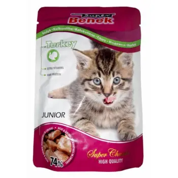 CERTECH-SUPER BENEK Junior Cats Z Indykiem 100g