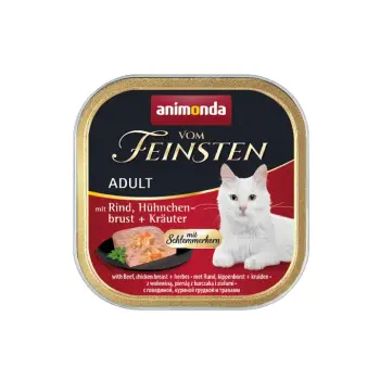 Animonda Vom Feinsten Adult Cat Wołowina Z Kurczakiem W Ziołach 100g