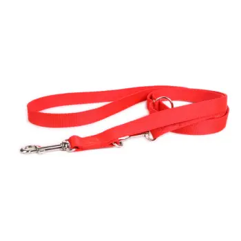 DogStuffs Smycz Regulowana – Czerwona 25mm/220cm