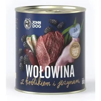 John Dog Berry Junior Wołowina Z Królikiem I Jeżynami 800g