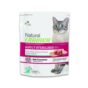 Trainer Natural Cat Adult Sterilised Dry-Cured Ham 7,5kg