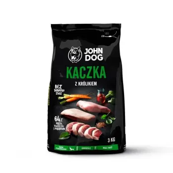 John Dog Karma Sucha Małe Rasy Kaczka Z Królikiem 3kg