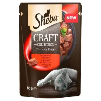 SHEBA Craft Collection z Wołowiną w sosie saszetka 85g