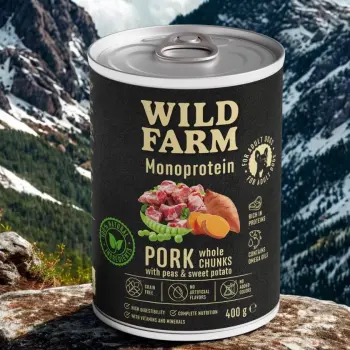 WILD FARM Monoprotein Pork 400g – hipoalergiczna karma dla psa