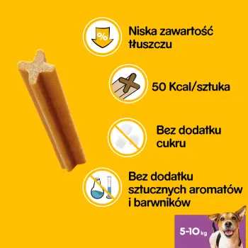 Pedigree DentaStix Przysmak Dentystyczny Dla Psów Od 4 Miesiąca I Wadze 5-10kg 110g