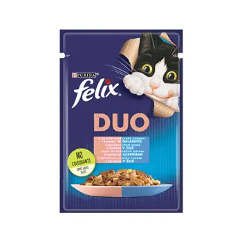 Felix Fantastic Duo Z Łososiem I Sardynką W Galaretce 85g