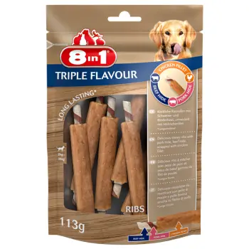 8in1 Triple Flavour Żeberka Kurczak 6szt