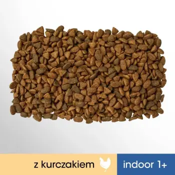 PERFECT FIT (Indoor 1+) Bogaty w kurczaka - sucha karma dla kotów żyjących w domu 750g x 2 (1+1 GRATIS opakowanie promocyjne)