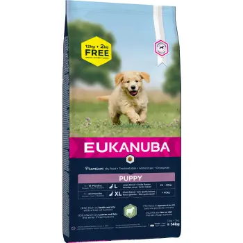 Eukanuba Puppy&Junior Lamb&Rice Large Breeds 12kg +2kg GRATIS