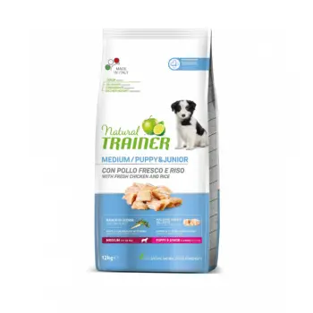 Trainer Natural Medium Puppy & Junior with Fresh Chicken 12 kg