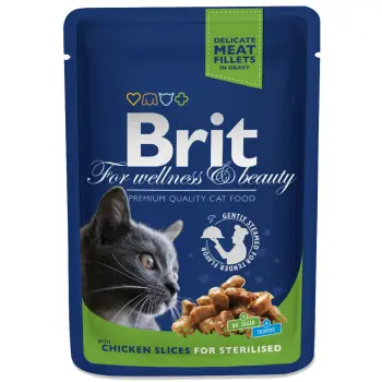 Brit Premium Cat Dla Dorosłych Kotów Sterylizowanych Z Kurczakiem 100g