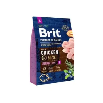 Brit Premium By Nature Junior S Z Kurczakiem 3kg