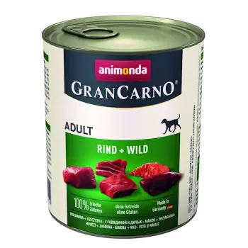 Animonda GranCarno Adult Dog Wołowina I Dziczyzna 800g