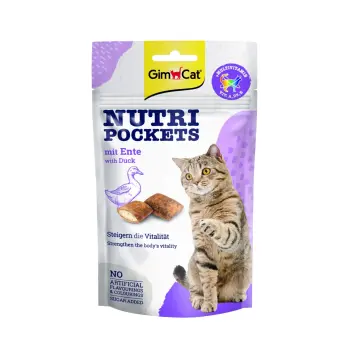 GIMCAT NUTRI POCKETS Przysmak z kaczką 60g