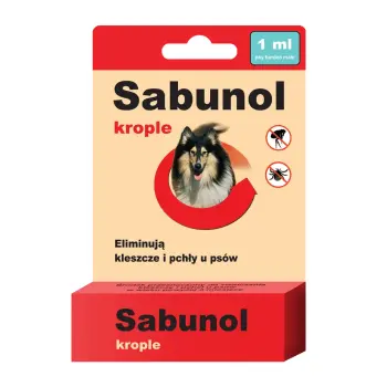 Laboratorium DermaPharm Sabunol Krople Przeciw Pchłom I Kleszczom 1ml