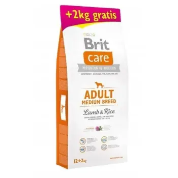 Brit Care Adult Medium Breed Lamb & Rice 12kg + 2kg