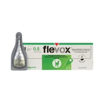 Vetoquinol Flevox Dla Kotów Na Pchły I Kleszcze 1x0,5ml